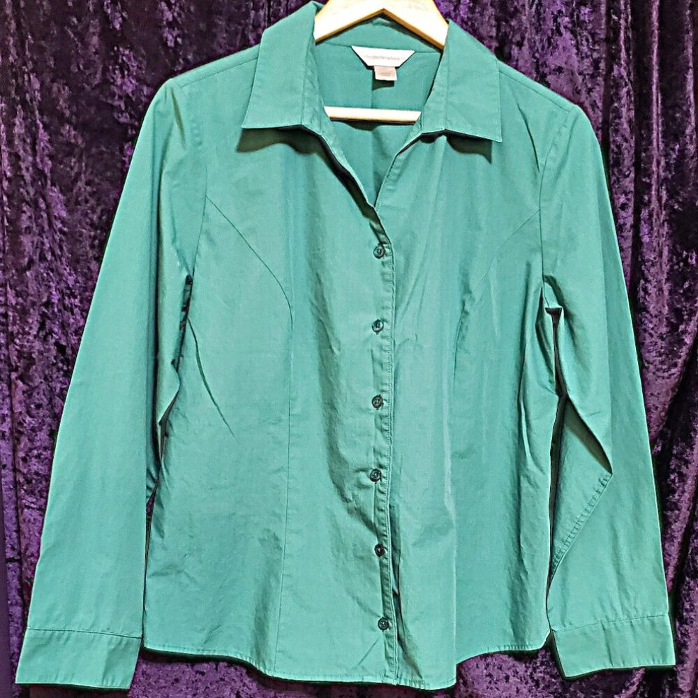Christopher & Banks long sleeve dress shirt size L